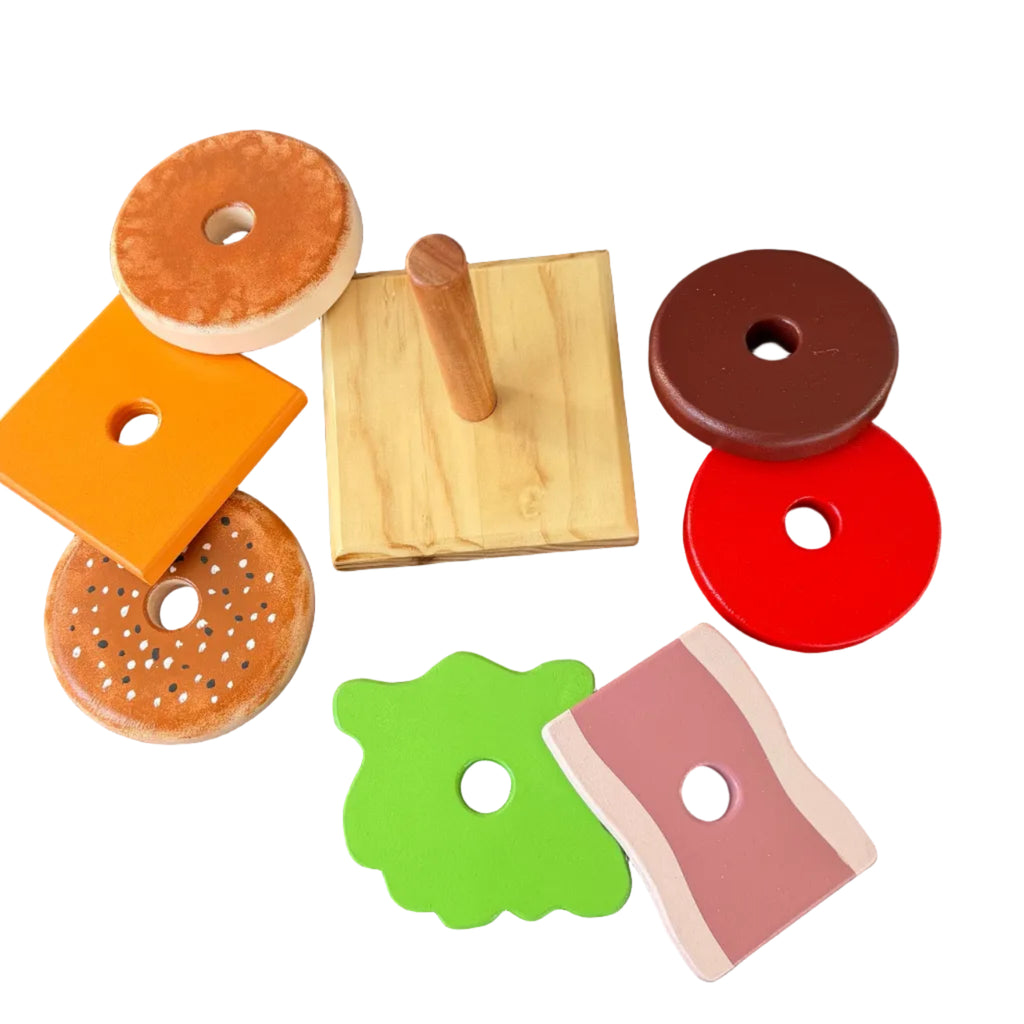 Ring stacking burger