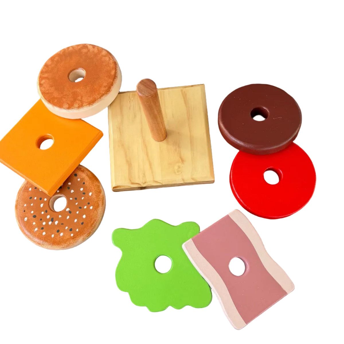 Ring stacking burger
