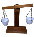 Kids Wooden Scales with plastic flower pot buckets