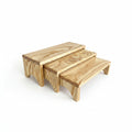Wooden Three-Tier Stackable Cheese Board